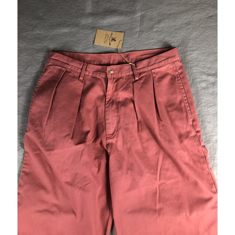 New Denimist Pants Womens 31 Nautical Red Blair Double Pleat Wide Leg Trousers - Picture 11 of 15